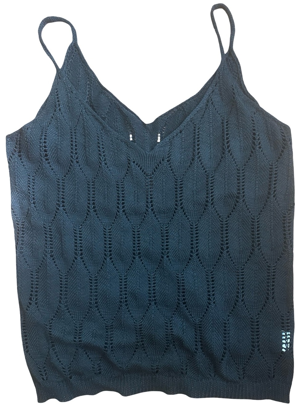 Women's Black Knit V-Neck Camisole Top - Picture 2 of 7